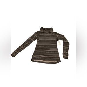 NWT Columbia Women's XS Mock Turtleneck Drifting Snow Pattern *Winter
